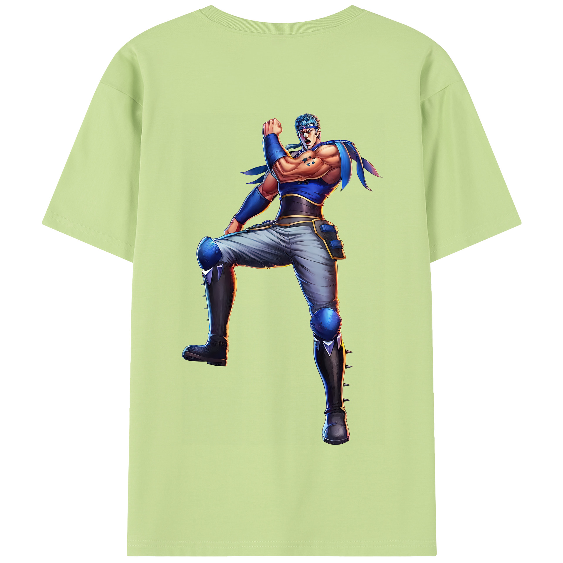 （画像用） 北斗の拳 Fist of the North Star 綿100％半袖Tシャツ（背面プリント）